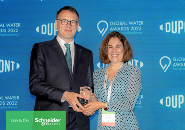 foto Schneider Electric gana el premio “Water Technology Company of the Year” en los Global Water Awards 2022.